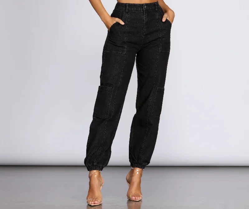 Cutie In Cargo Pants Feminine Women's Style 