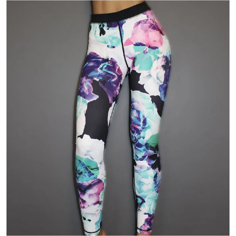 Dark Floral Tights British Gentlewoman Style
