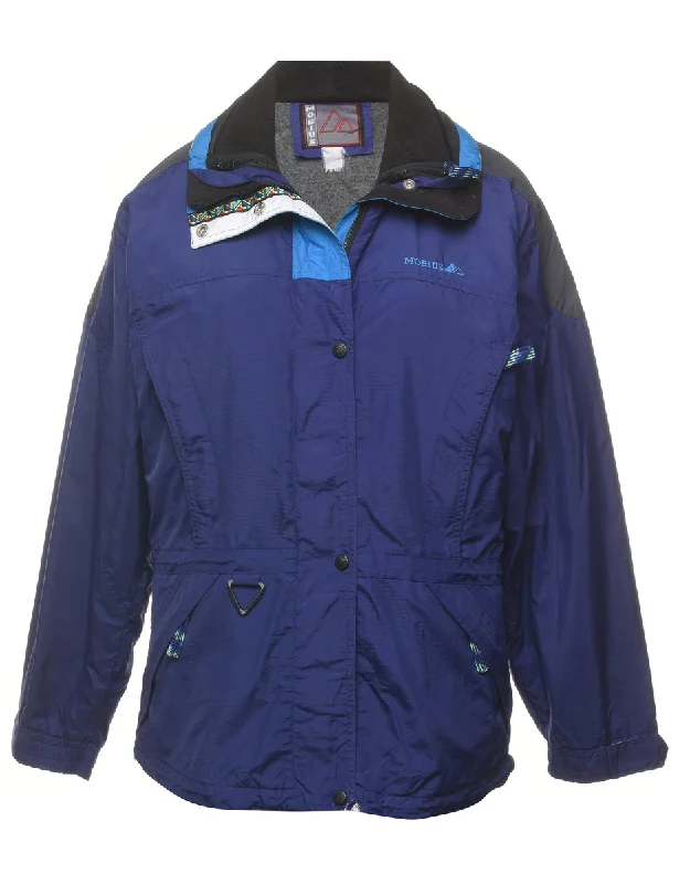 Blue Ski Jacket - L Cozy Women's Winter