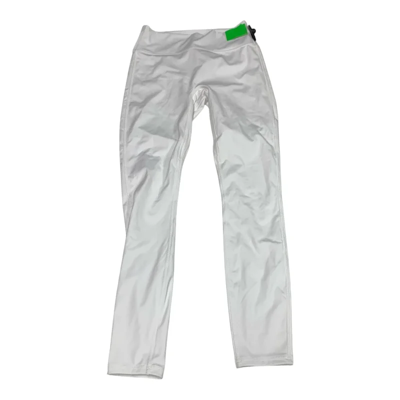 Athletic Leggings By Fabletics In White, Size: M Laid - back Women's Style