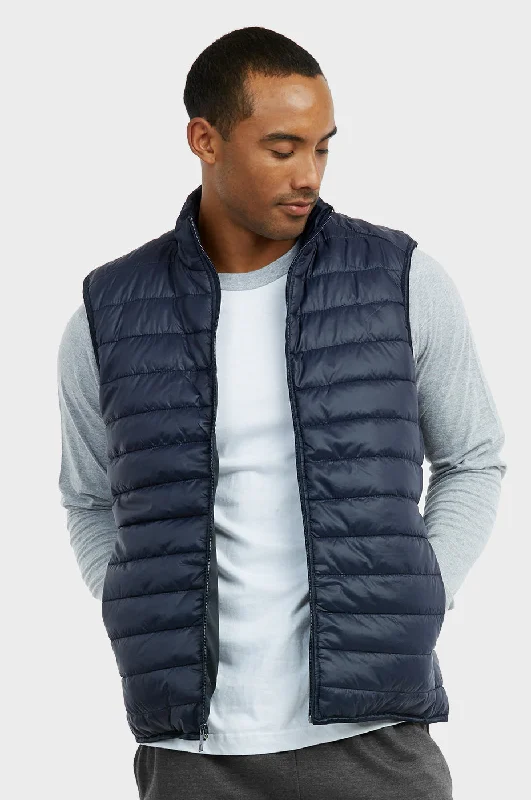 ET|TU MEN'S LIGHTWEIGHT PUFFER VEST (MPV200E_NAVY) Bohemian Women's Free