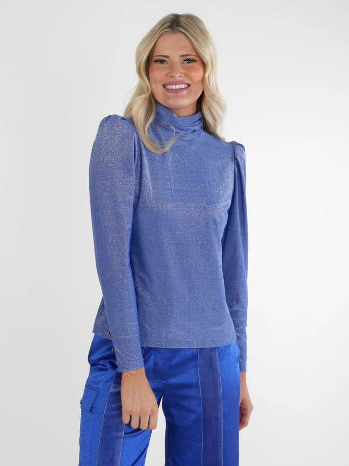 Tessa Turtleneck | Dazzling Blue Dynamic Women's Moto