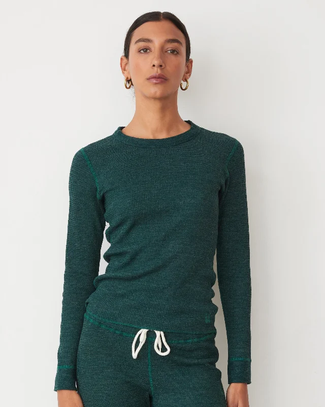 Cozy Heather Thermal Long Sleeve Tough Women's Military - inspired