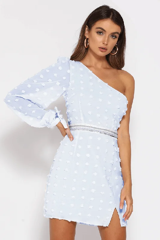 Alira Mini Dress - Sky Blue Women