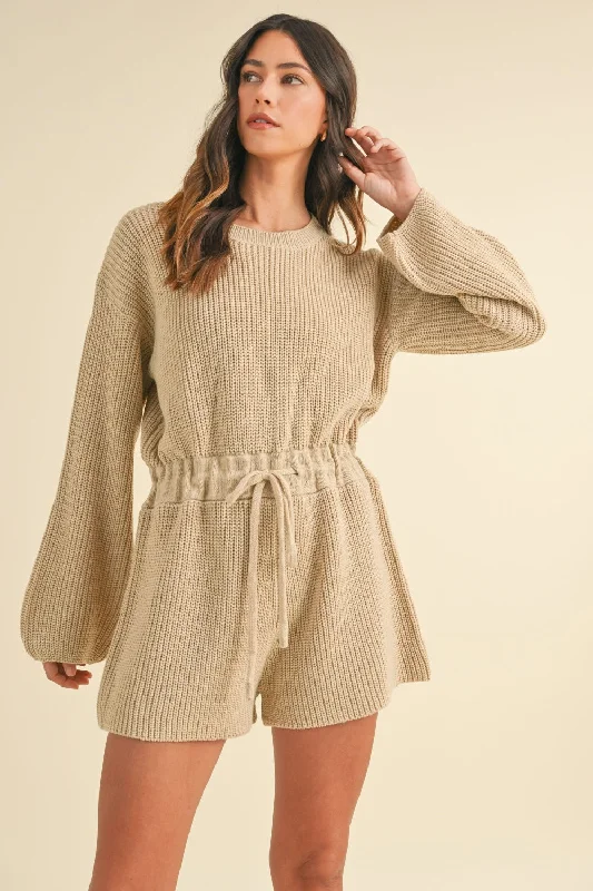 MABLE Round Neck Long Sleeve Sweater Romper Rugged Women's Outdoor 