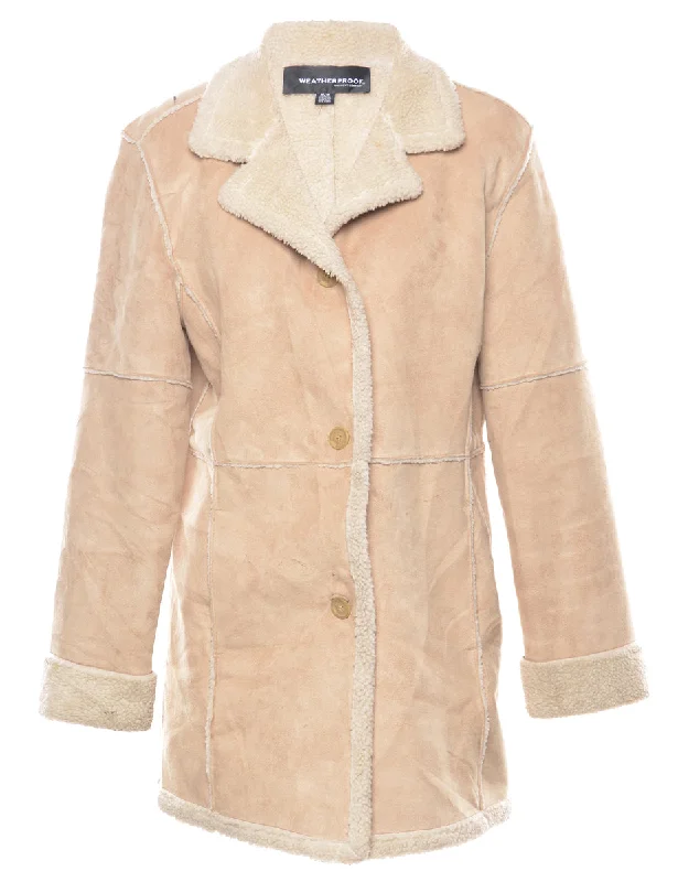 Weatherproof Shearling Lining Coat - M Minimalist Women's Casual