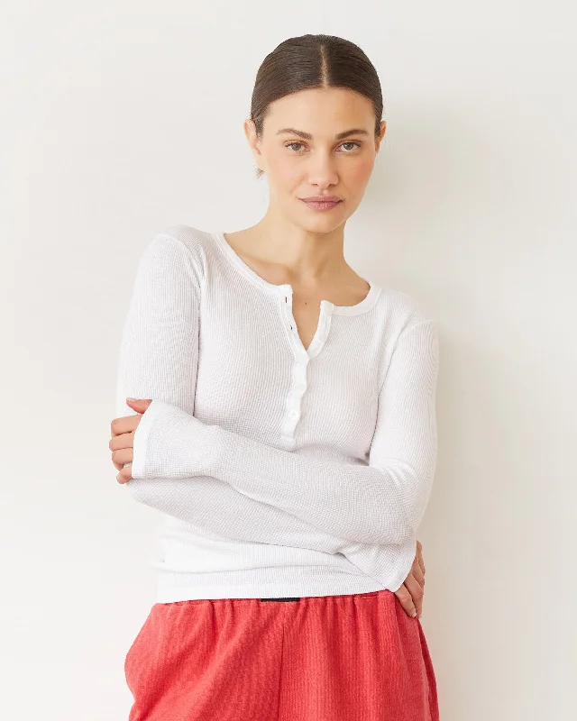 Baby Thermal Henley Cool Women's Distressed