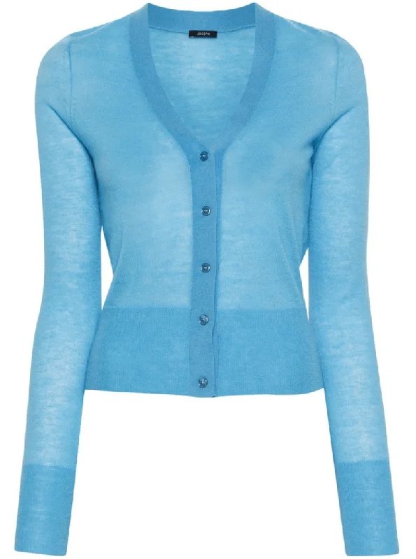 Cashair fine-knit cardigan in blue Stylish Women's Tropical 