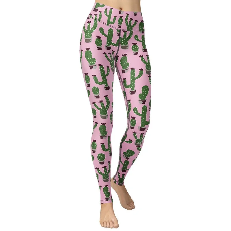 Cactus Love Yoga Leggings Feminine Women's Style 