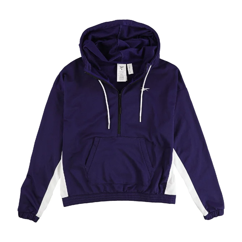 Reebok Womens 1/4 Zip Linear Logo Hoodie Sweatshirt, Purple, Small Earthy Women's Hemp - based Reebok Womens 1/4 Zip Linear Logo Hoodie Sweatshirt, Purple, Small Earthy Women's Hemp - based