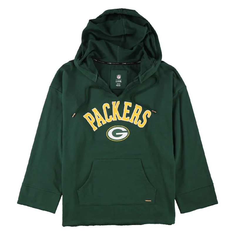G-III Sports Womens Green Bay Packers Hoodie Sweatshirt, Green, Small Practical Women's Quick - dry