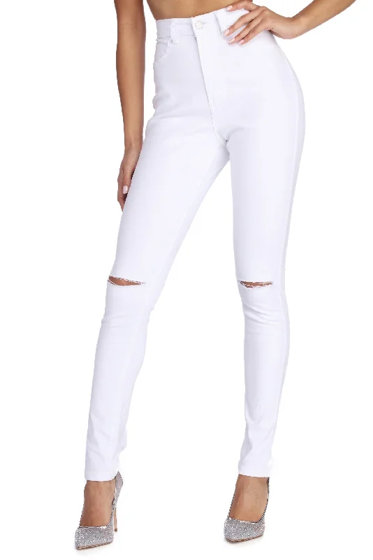 Must Have High Rise Skinny Jeans Athletic Women's 