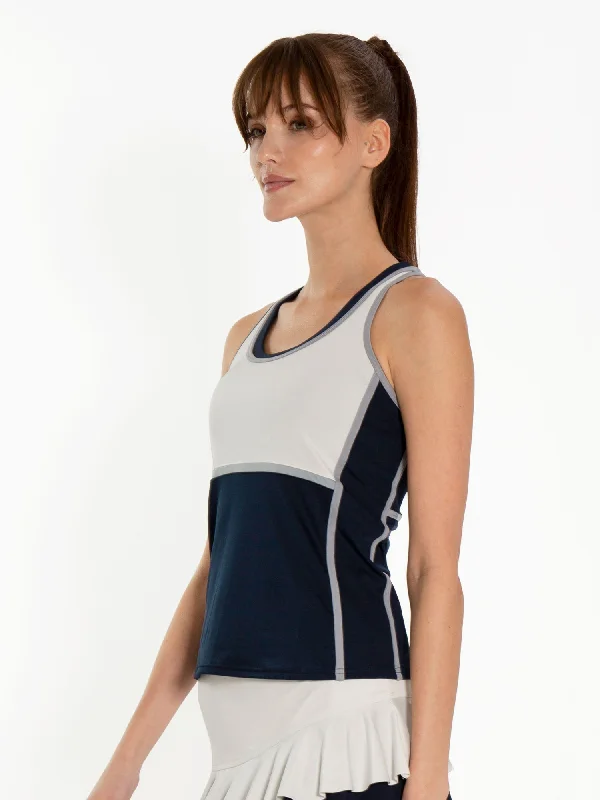 Ashley Racer Tank - Midnight/Vapor Combo Refined Women's Velvet
