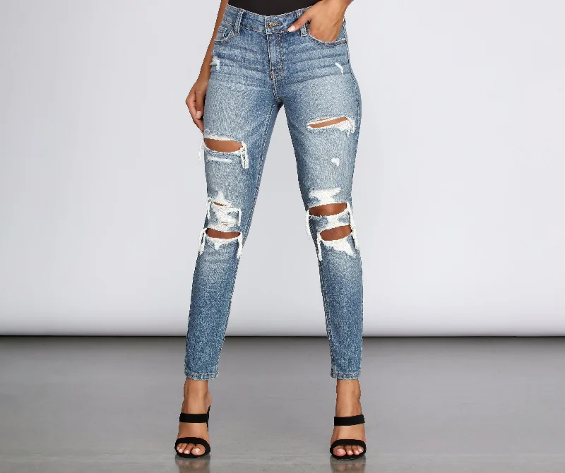 Josie Mid Rise Skinny Jeans Bohemian Women's Free