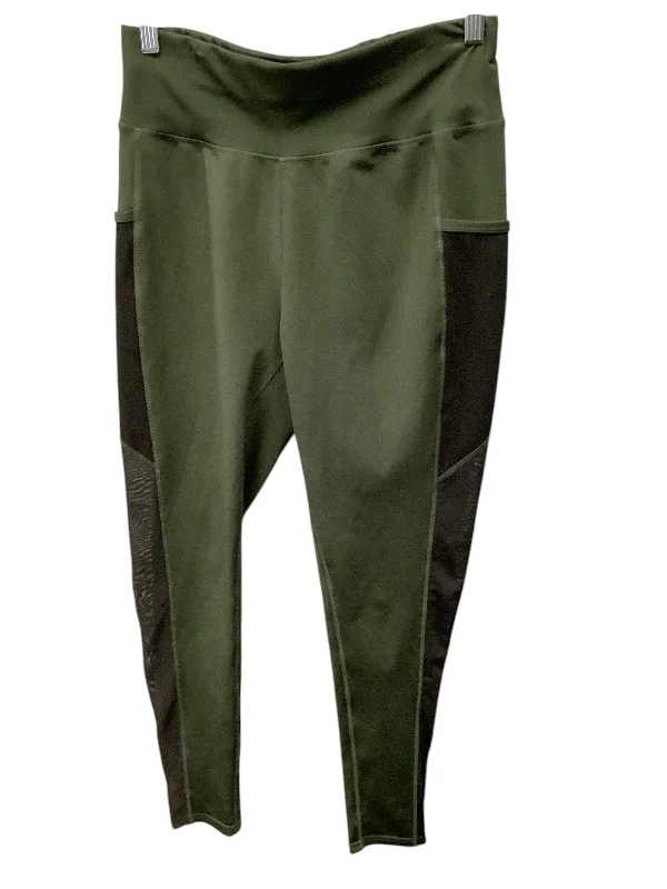 Athletic Leggings By Clothes Mentor In Green, Size: L Cozy Women's Sherpa - lined