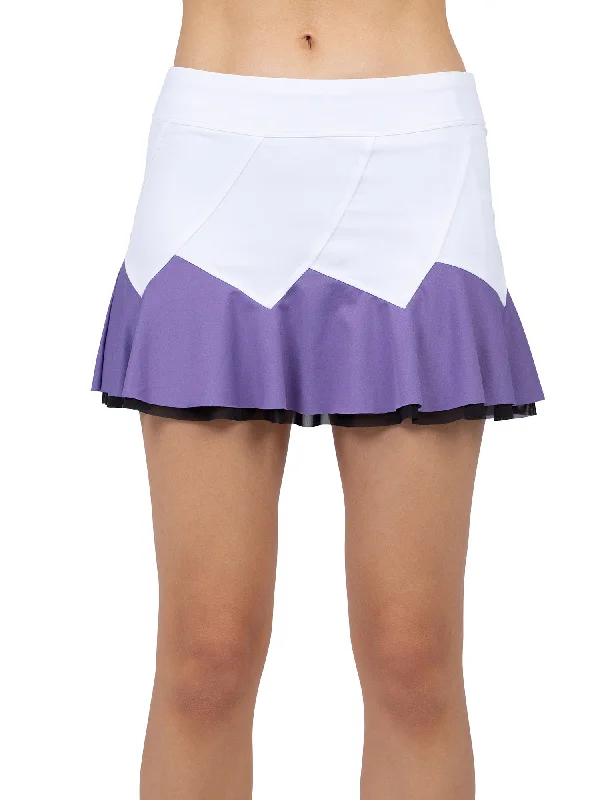 Baseline Butterfly Skirt - White/Lavender Combo Cashmere
