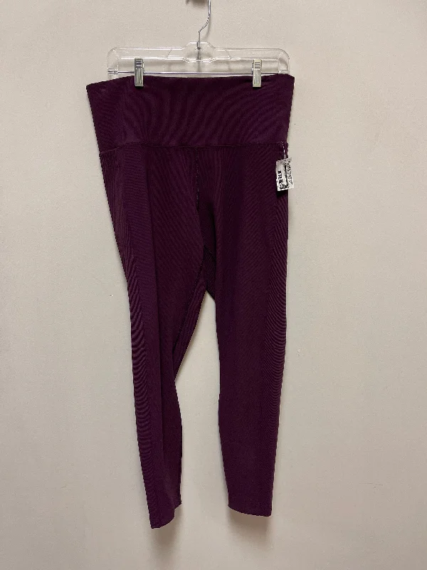 Athletic Leggings By Calia In Purple, Size: Xl Classic Women's Tweed