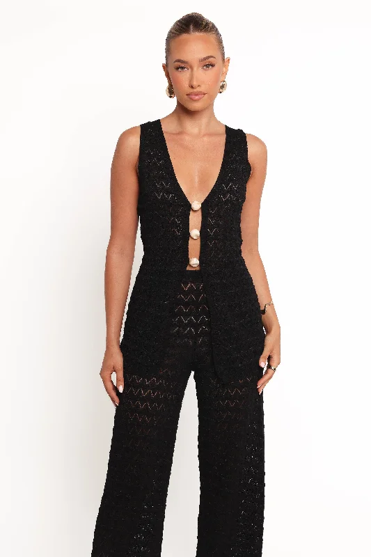Fiore Top - Black Traditional Women's 