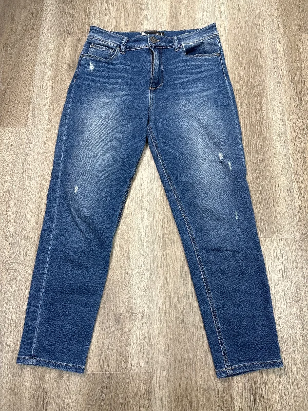 Jeans Boyfriend By Kut In Blue Denim, Size: 4 Cozy Women's Sherpa - lined