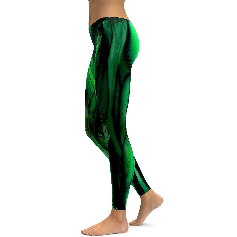 Superhero Green Muscles Leggings European