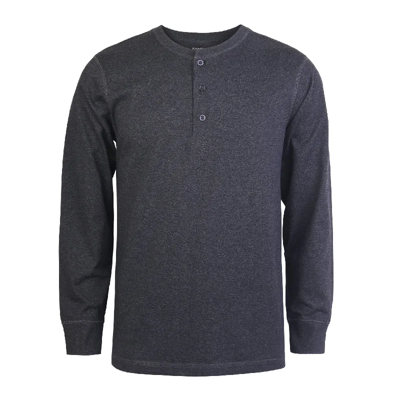 KNOCKER MEN'S HENLEY SHIRT (MHS001_CH/GR) Refined Women's 