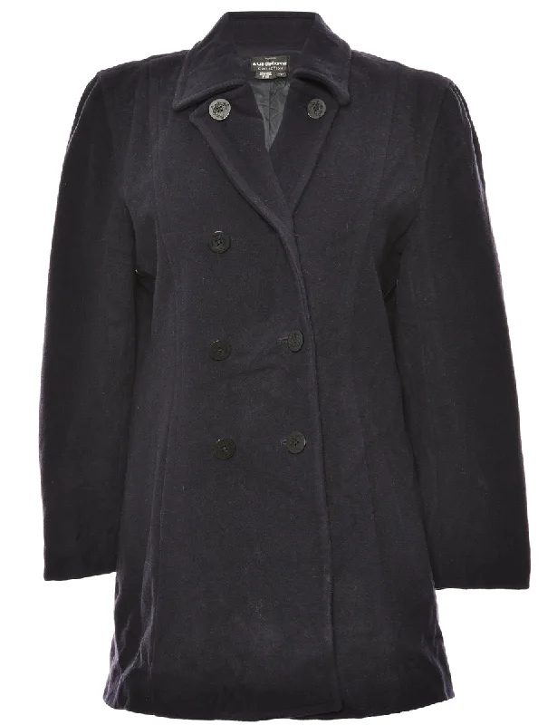 Navy Liz Claiborne Peacoat - M Traditional Women's 