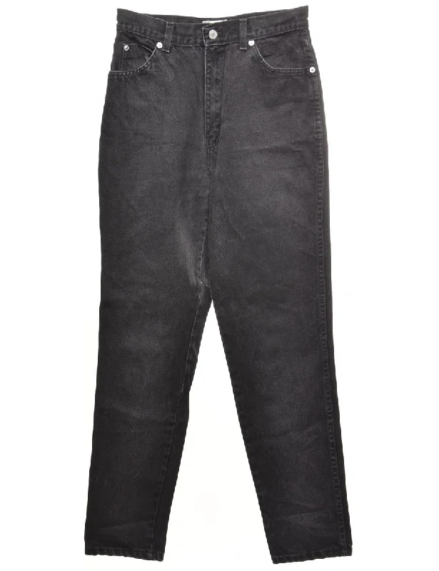 Black Tapered Jeans - W27 L30 Sophisticated Women's 