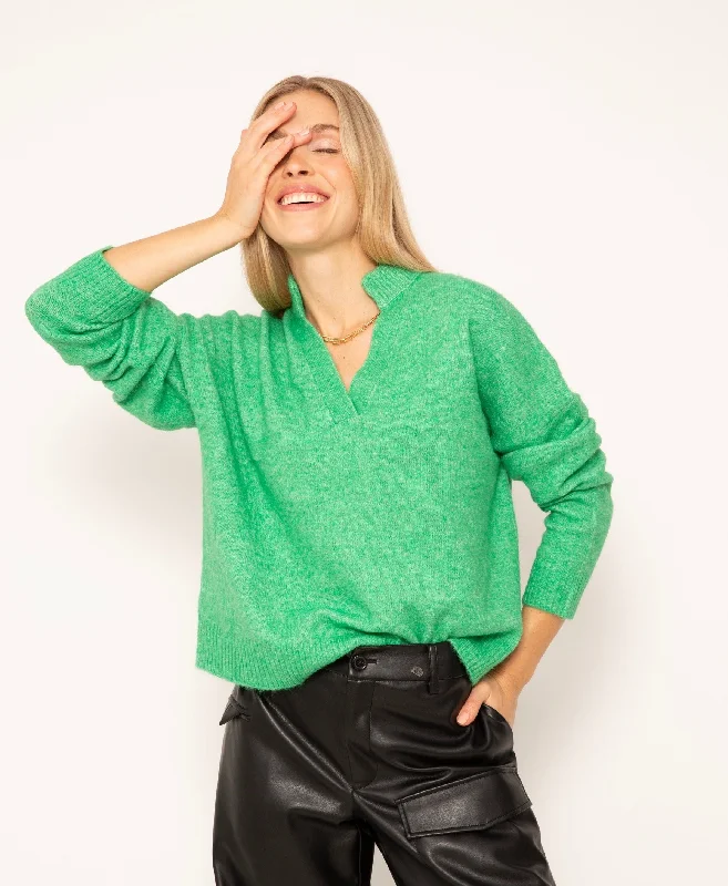 CPW Lilia Slash Funnel Neck Sweater Bold Women's Animal Print