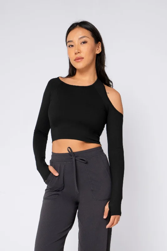 Socialite Asymmetry Long Sleeve Confident Women's High - fashion