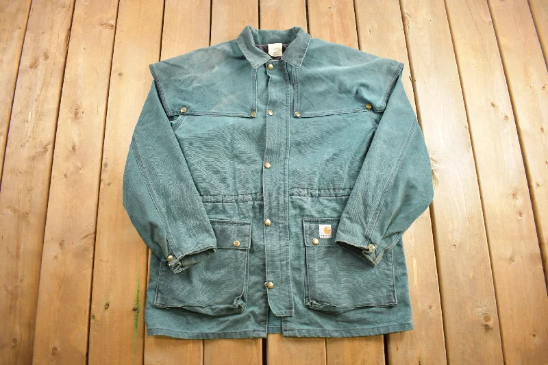 Vintage 1980s Carhartt Duster Jacket Artistic Women's Avant - 