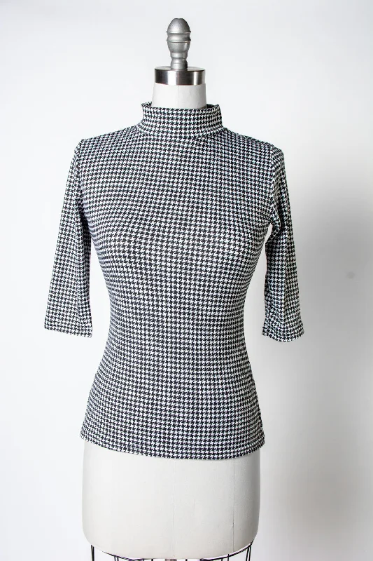 Denise Top 3/4 Sleeve - Mini Houndstooth Refined Women's 