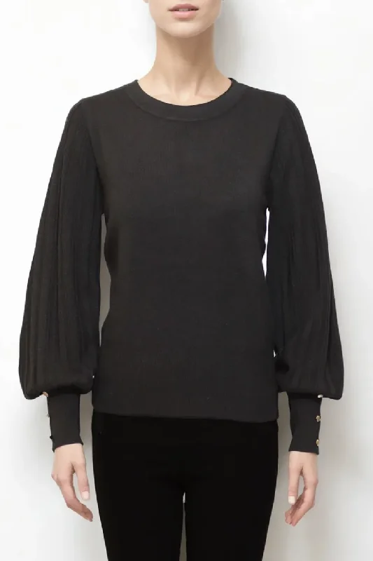 Lonnys Puff Sleeve Crewneck Trendy Women's 