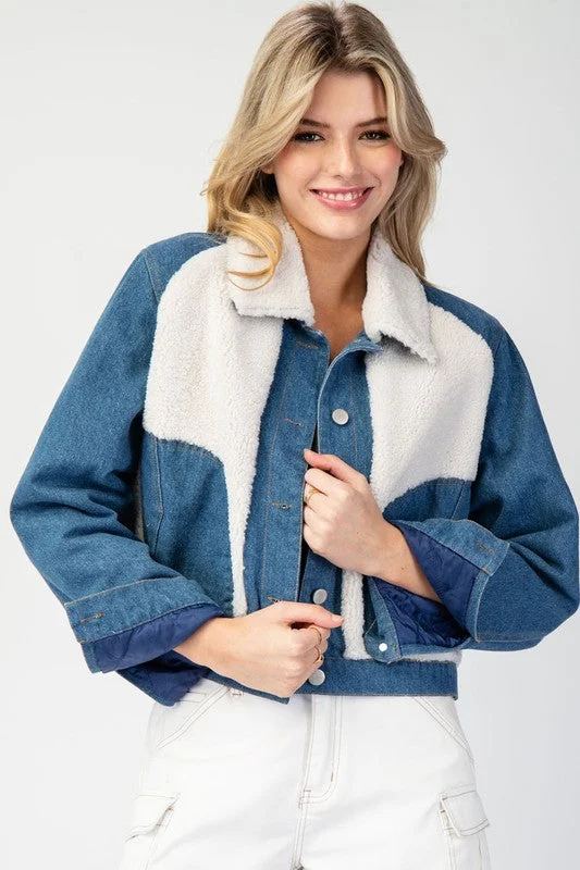 Slow Mornings Color Block Jacket Laid - back Women's Style