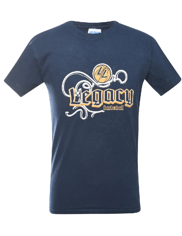 Basketball Legacy Printed T-shirt - S Cozy Women's Winter