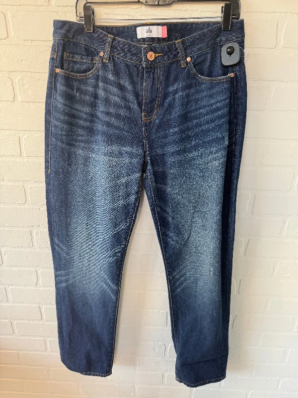 Jeans Straight By Cabi In Blue Denim, Size: 8 Hip Women's Urban