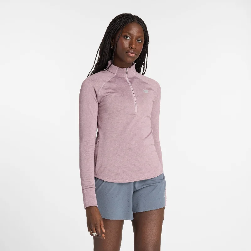 New Balance Women's Athletics Heat Grid 1/2 Zip Streetwear Style for 