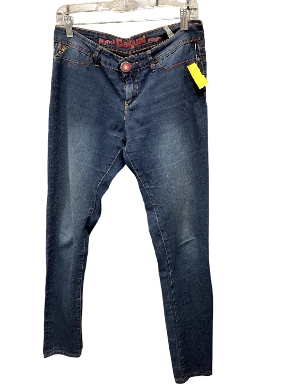 Jeans Straight By Desigual In Blue, Size: 10 Cashmere