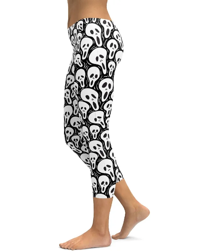 Ghost Face Capris Relaxed Women's 