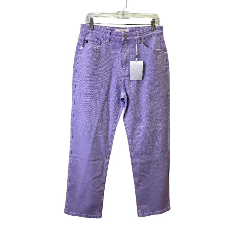 Jeans Straight By Kancan In Purple, Size:8 Stylish Women's Tropical 