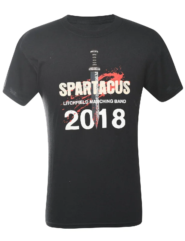 2000s Spartacus Printed T-shirt - M Dapper Women's 1920S
