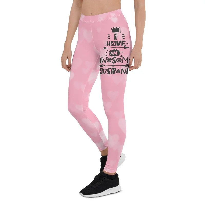 Awesome Husband Leggings Laid - back Women's Style