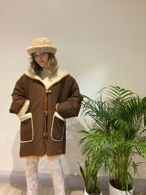 Vintage Brown Coat (L) Compression