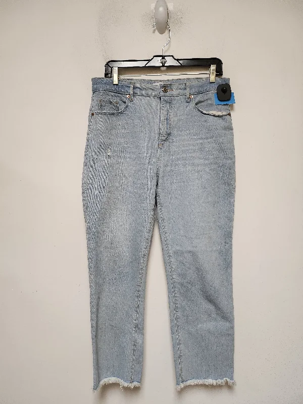 Jeans Boyfriend By Loft In Blue Denim, Size: 8 Scandinavian