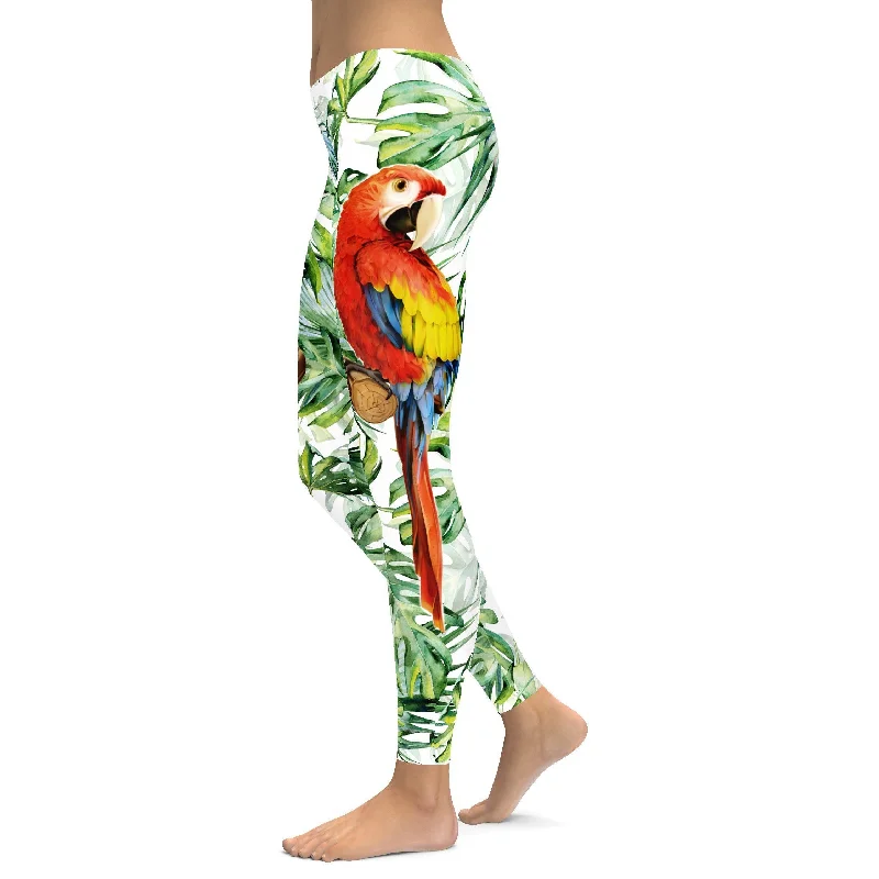 Colorful Parrot Leggings Street