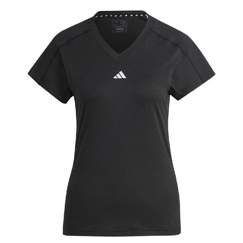 adidas - Women's Train Essentials V-Neck T-Shirt (HN5543) Monochromatic Office Style adidas - Women's Train Essentials V-Neck T-Shirt (HN5543) Monochromatic Office Style