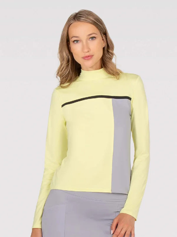 Riley Performance Mock Neck - Zest Combo Refined Women's Velvet