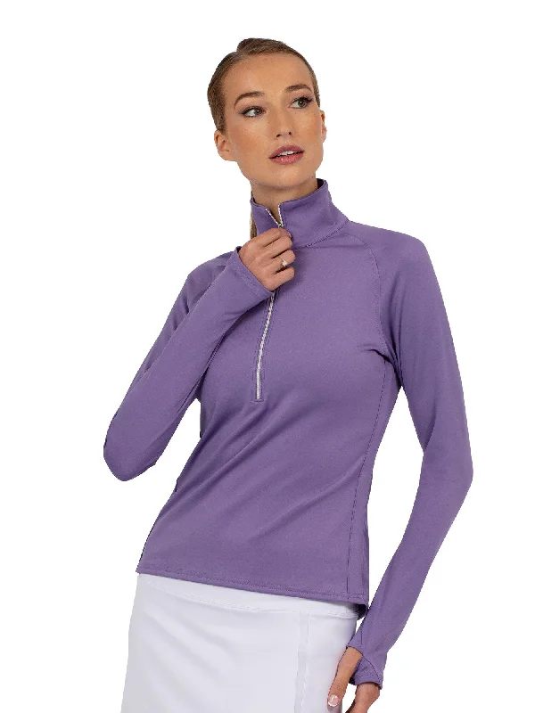 Performance Zone Half Zip - Lavender British Gentlewoman Style