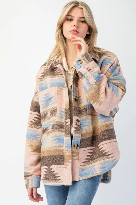 Everything About You Printed Fleece Jacket Sporty Women's Tennis