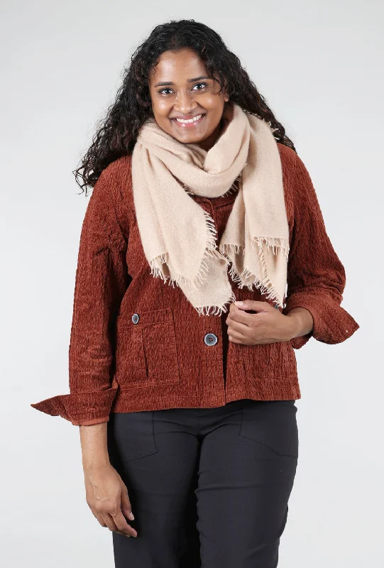 Felted Cashmere Scarf, Warm Sand Sleek Women's 