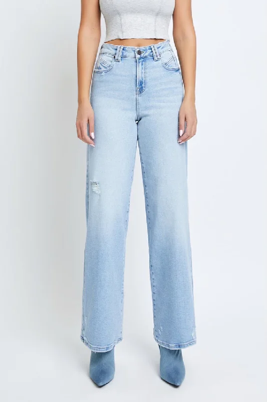 LIGHT WASH WIDE LEG Sophisticated Women's 
